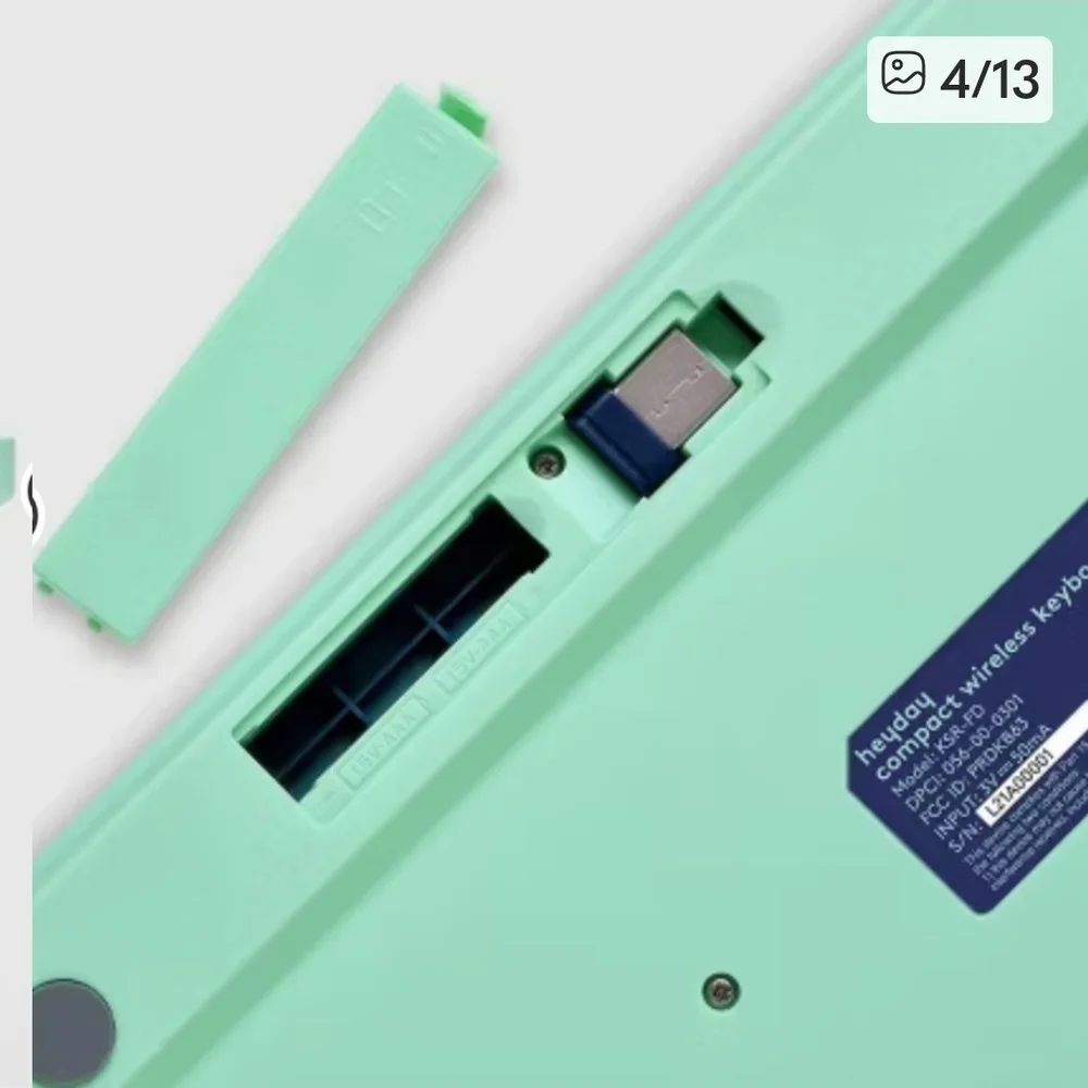 Heyday Wireless Keyboards in Blue, Pink, and Green. Price For Each One.